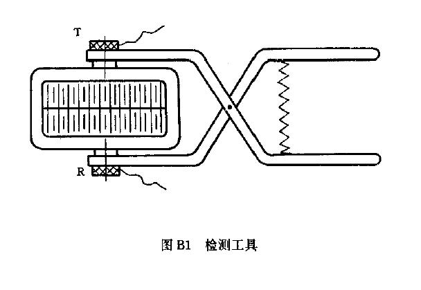 形狀和尺寸形狀見圖Bl. 尺寸根據被測工件尺寸確定